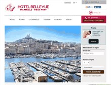 Tablet Screenshot of hotelbellevuemarseille.com